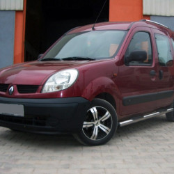 Бічні труби (2 шт., нерж.) для Renault Kangoo 1998-2008 рр