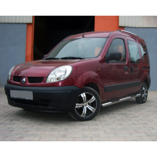 Бічні труби (2 шт., нерж.) для Renault Kangoo 1998-2008 рр