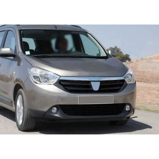 Смужка над решіткою (нерж.) для Dacia Dokker 2013-2022 рр