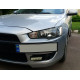 Підставка під номер (пластик) Чорний мат для Mitsubishi Lancer X 2008-2024 рр