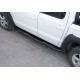 Бокові пороги Amazon Black (2 шт., чорні) для Mitsubishi L200 2006-2015 рр