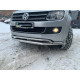 Передній вус подвійний Vegas 2010-2016 (нерж) d76/42 мм для Volkswagen Amarok рр