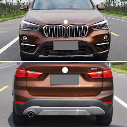 Передня і задня накладки (2 шт) для BMW X1 F-48 2015-2024 рр