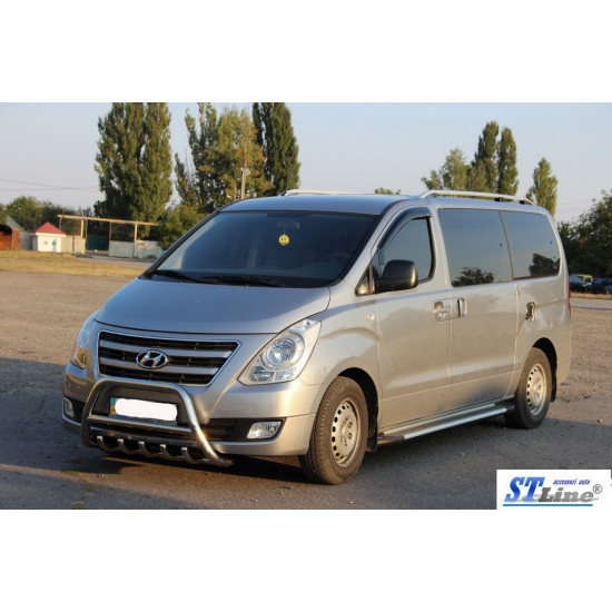 Кенгурятник WT003 (нерж.) для Hyundai H200, H1, Starex 2008-2024 рр