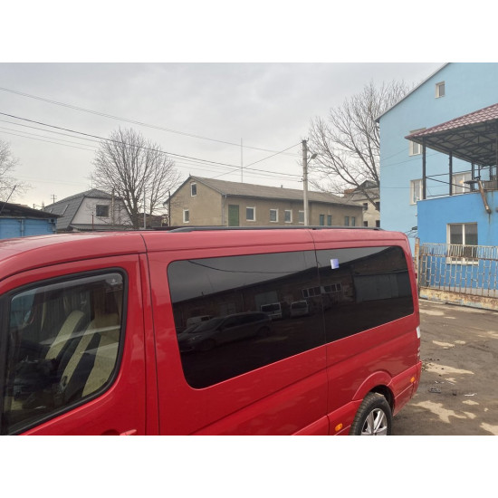 Рейлінги DD 340 см, Хром, пластикова ніжка для Mercedes Sprinter W906 2006-2018 рр