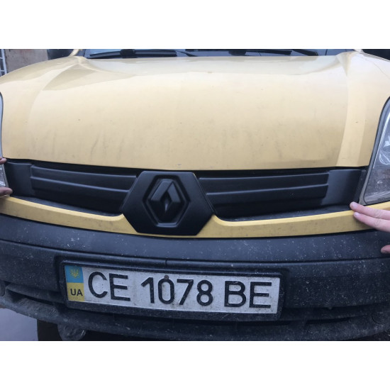 Зимова решітка верхня (2003-2008) Матова для Renault Kangoo рр