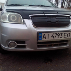 Зимова решітка Матова для Chevrolet Aveo T250 2005-2011 рр