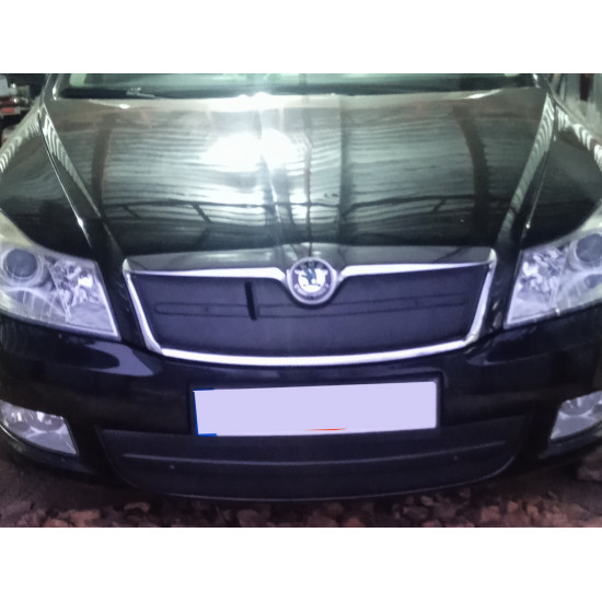 Зимова накладка на решітку (верхня) Матова для Skoda Octavia II A5 2010-2013рр