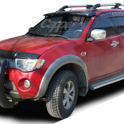 Козирьок на лобове скло (чорний, на рамі) для Mitsubishi L200 2006-2015 рр