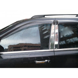 Хром на стійки (6 шт, нерж) для Kia Sorento 2002-2009 рр