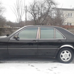 Накладки на арки (4 шт, нерж) для Mercedes S-сlass W140