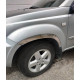 Накладки на арки (4 шт, нерж) для Nissan X-trail T30 2002-2007рр