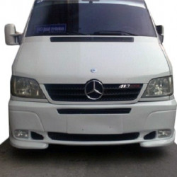 Накладка на бампер 2 фари для Mercedes Sprinter W901-905 1995-2006 рр