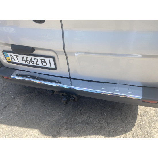 Накладки на задній бампер (Carmos, нерж) для Opel Vivaro 2001-2015 рр