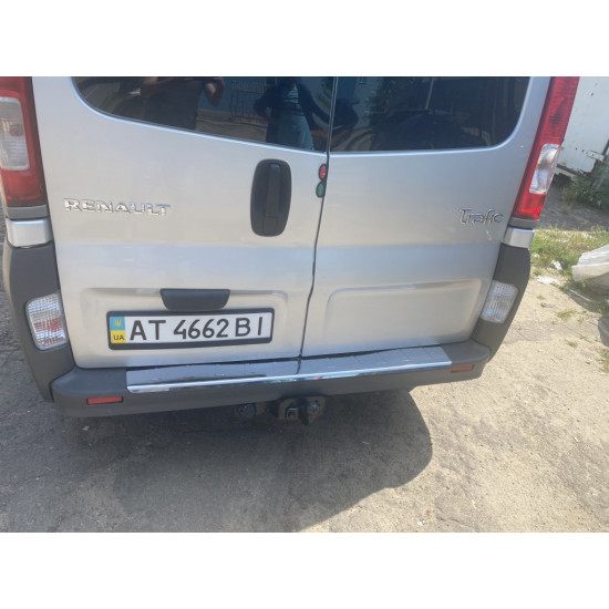 Накладки на задній бампер (Carmos, нерж) для Opel Vivaro 2001-2015 рр